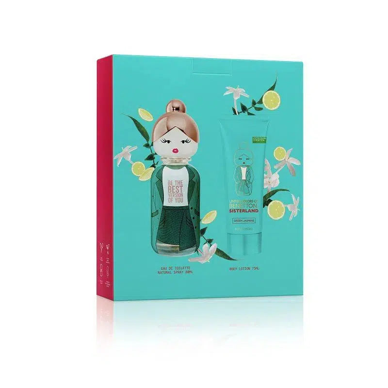 Benetton Sisterland Green Jasmine 2-Piece Gift Set for Women EDT