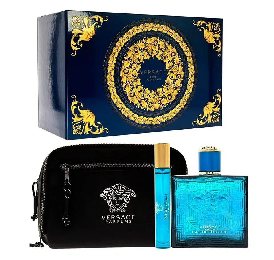 Versace Eros 2-Piece with Versace Trousse Gift Set for Men